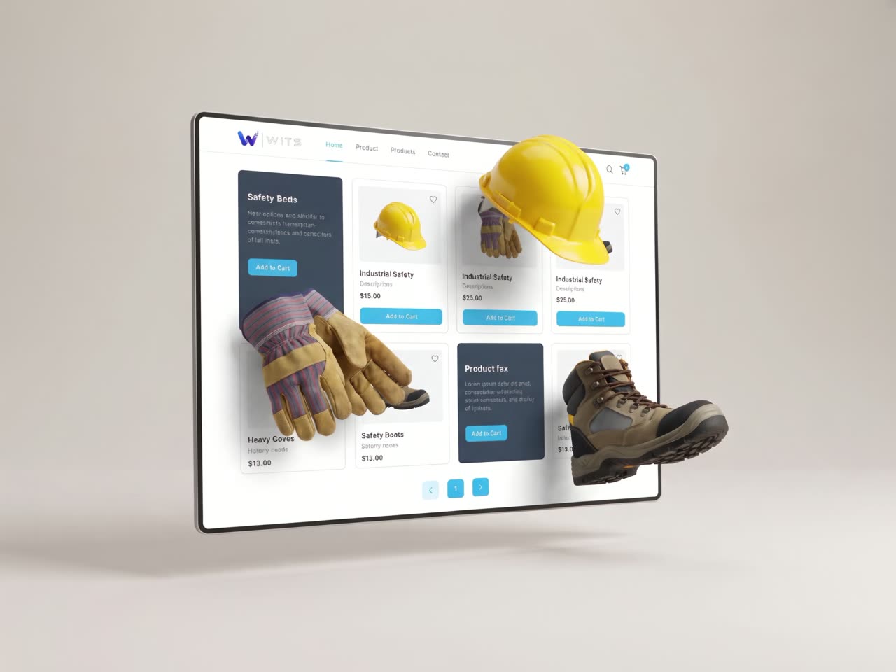 Catalog with the real product