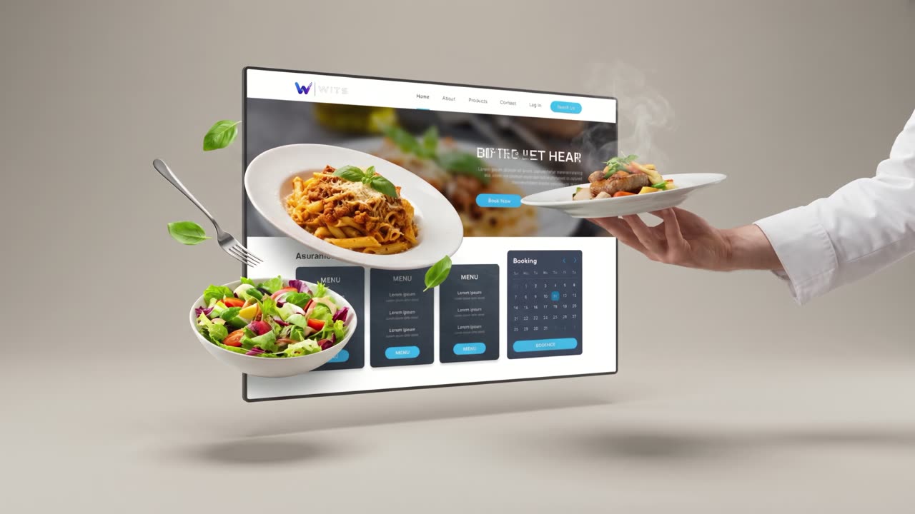 Menu, bookings and orders