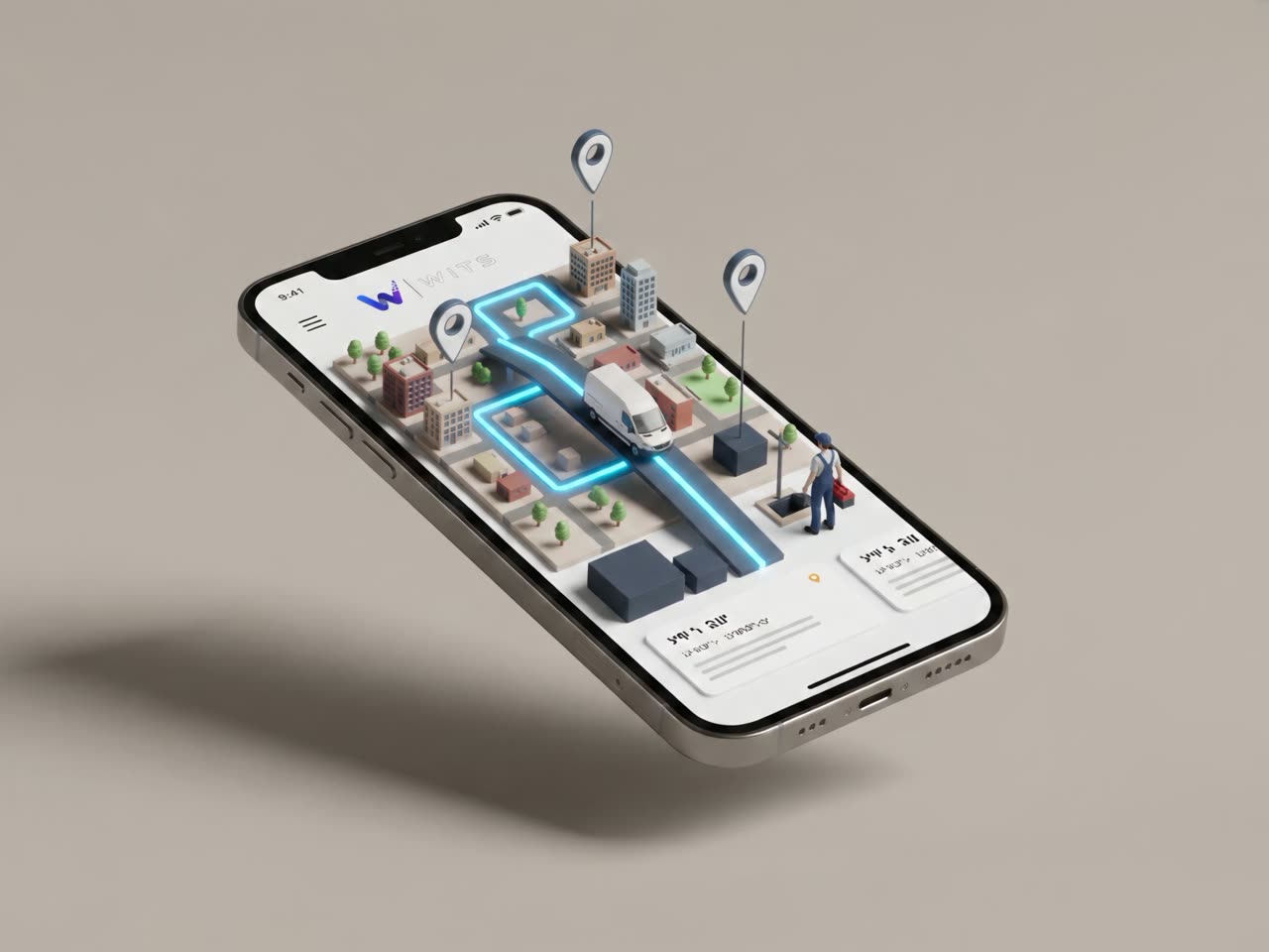 Routes and orders on the phone