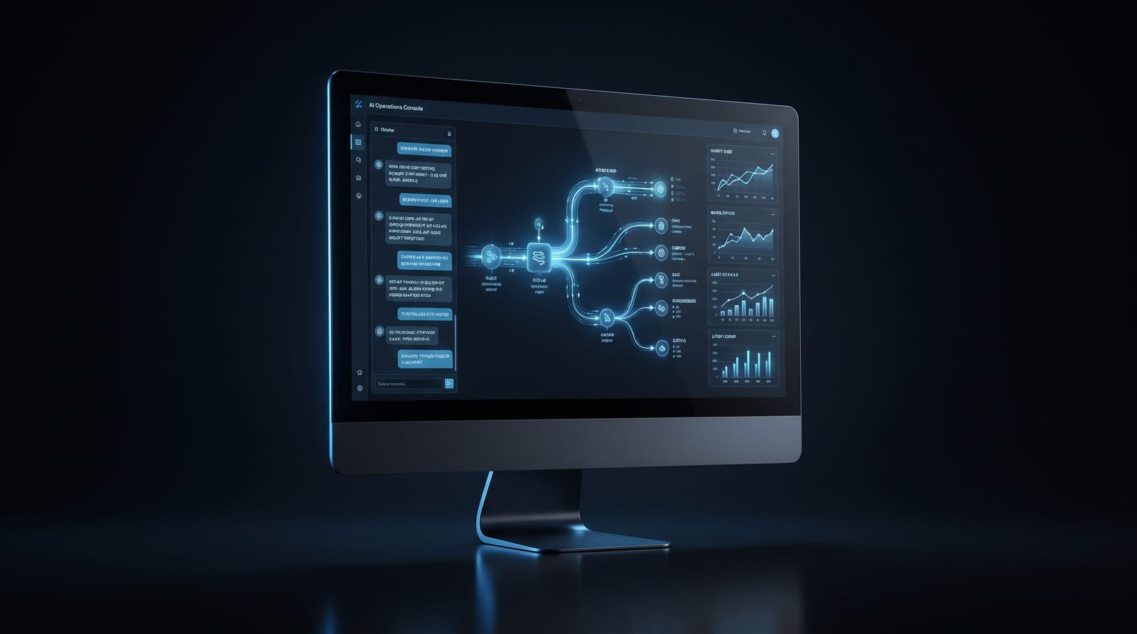 Operations console with integrated AI